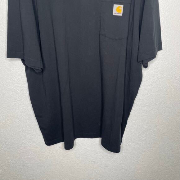 Carhartt Mens Shirt Size XL Black Loose Fit Short Sleeve Casual T-Shirt Pullover - Picture 6 of 9